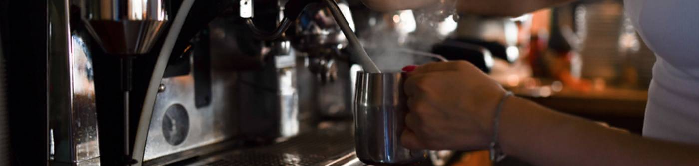 making coffee in santa fe coffee shop